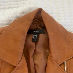 Leather Biker Taupe Moto Jacket US 2 XS or S